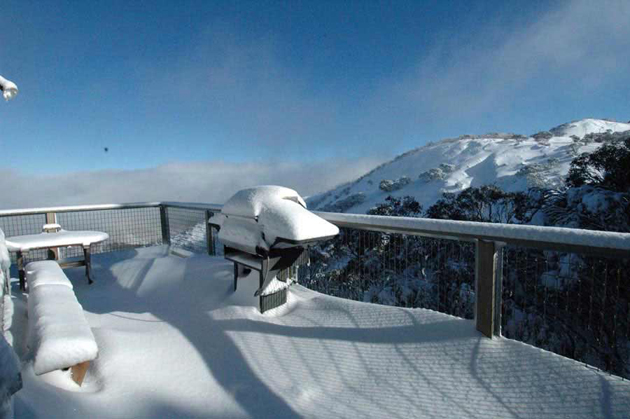 Balcony under snow